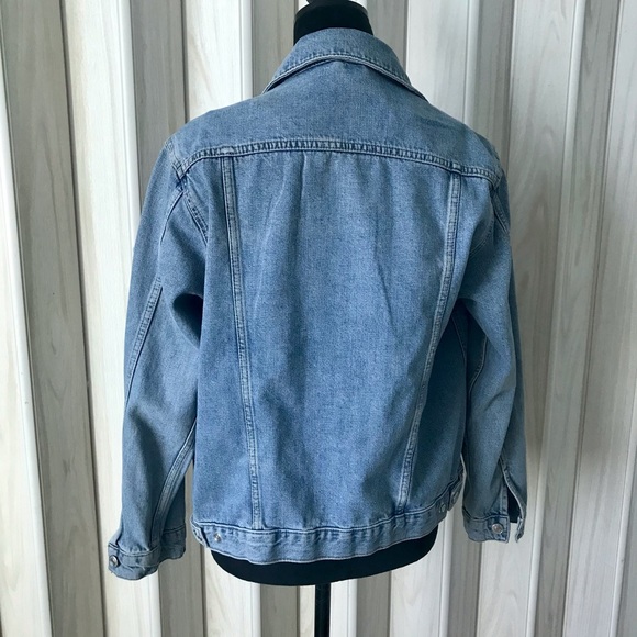 TOPSHOP MOTO DENIM JEAN JACKET. - Picture 5 of 5